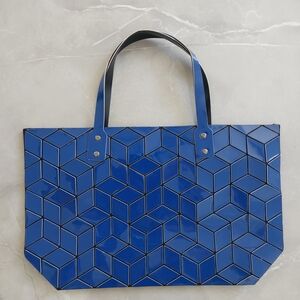 Geometric Blue Tote Bag